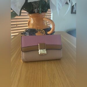 Elegant Pink and Tan Women's Clutch